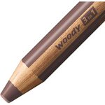 Crayon WOODY 3 en 1 Extra large Terre de Sienne brûlée STABILO
