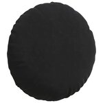 vidaXL Coussins de siège 2 Pièces Noir Ø80 x 29 cm Velours
