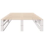 vidaXL Cadre de lit sans matelas blanc 75x190 cm bois de pin massif