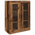 vidaXL Haut Armoire 2 Pièces Bois ancien Bois d'ingénierie