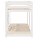 vidaXL Lit superposé sans matelas blanc 90x200 cm bois de pin massif