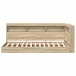 vidaXL Lit Bibliothèque Chêne sonoma 100 x 200 cm Bois d'ingénierie