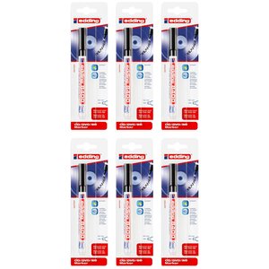 Marqueur cd-dvd-bd 8400 Noir Pointe Fine 0 5-1 mm x 6 EDDING