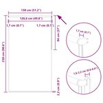 vidaXL Store enrouleur occultant largeur du tissu 126 6 cm polyester