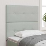 Tête de lit capitonnée Gris clair 100 cm Velours