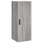 vidaXL Armoire murale sonoma gris 34 5x34x90 cm