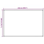vidaXL Tapis de tente vert clair 250x200 cm PEHD