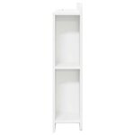 vidaXL Cabinet de Tête de Lit Blanc brillant Bois d'ingénierie