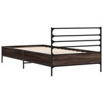 vidaXL Cadre de lit sans matelas chêne marron 100x200 cm