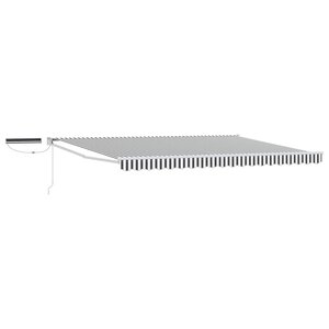 vidaXL Auvent rétractable électrique Anthracite et blanc 4 × 3 m