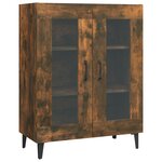 vidaXL Buffet chêne fumé 69 5x34x90 cm bois d'ingénierie