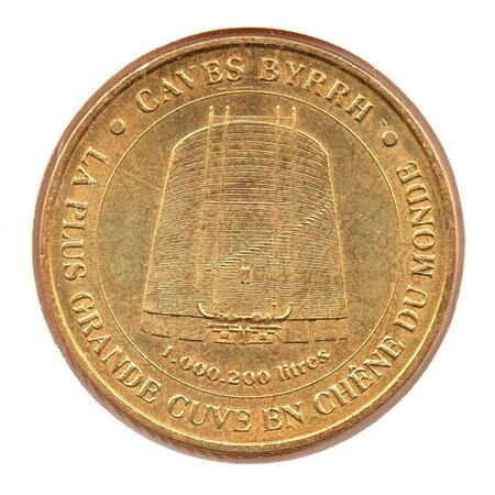 Mini médaille monnaie de paris 2008 - caves byrrh