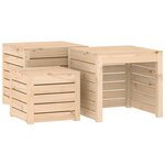 vidaXL Ensemble de boîtes de jardin 4 Pièces bois de pin massif