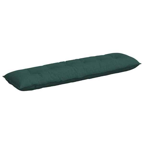vidaXL Coussin de Dos Vert foncé 180 x 19 x 50 cm tissu