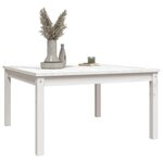 vidaXL Table de jardin blanc 82 5x82 5x45 cm bois massif de pin