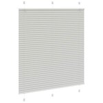 vidaXL Store plissé gris clair 120x150cm largeur du tissu 119 4cm