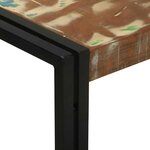 vidaXL Table console Multicolore 120 x 33 x 75 cm Bois Recyclé Solide