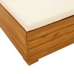 vidaXL Sofa de jardin milieu Bois d'Acacia Massif Marron