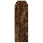 vidaXL Buffet avec lumières LED chêne fumé 202x37x100 cm