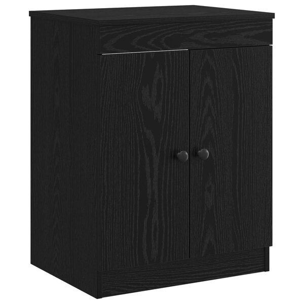 vidaXL Armoire de salle de bain Noir 54 x 41 x 70 cm Bois d'ingénierie