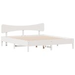 vidaXL Cadre de lit sans matelas blanc 180x200 cm bois massif de pin