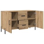 vidaXL Buffet chêne artisanal 100x36x60 cm bois d'ingénierie