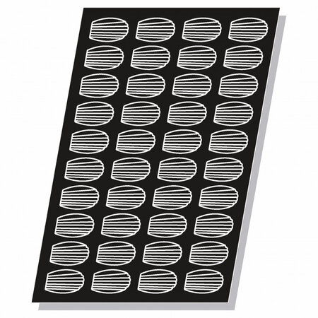 Moule flexipan® plaque silicone 56 madeleines - pujadas -  - silicone520 330x15mm