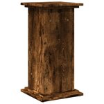 vidaXL Piédestal avec rangement chêne fumé 31x30x60 cm bois ingénierie
