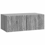 vidaXL Meuble TV mural 98 x 31 cm Sonoma gris Bois d'ingénierie