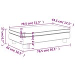 vidaXL Canapé avec repose-pied pour enfants marron 100x50x30cm velours