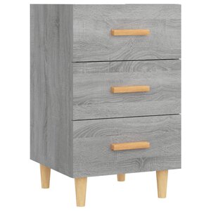 vidaXL Table de chevet sonoma gris 40x40x66 cm bois d'ingénierie