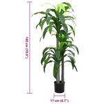 vidaXL Arbre artificiel dracaena 36 feuilles 180 cm vert