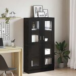 vidaXL Bibliothèque Chêne noir 82.5 x 30.5 x 150 cm Bois d'ingénierie