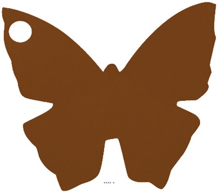 Marque place x10 papillon chocolat 4 x 4 cm - couleur: chocolat