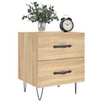 vidaXL Tables de chevet 2 Pièces chêne sonoma 40x35x47 5 cm