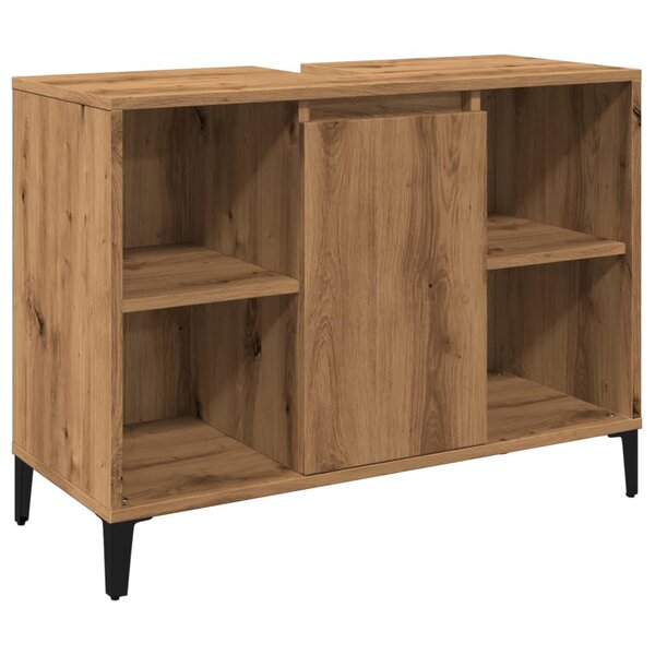 vidaXL Armoire d'évier chêne artisanal 80x33x60 cm bois d'ingénierie