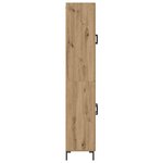 vidaXL Haut Armoire 2 Pièces Chêne artisanal Bois d'ingénierie