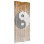 vidaXL Rideau de porte anti-insectes multicolore 90 x 200 cm Bambou