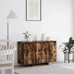 vidaXL Buffet Chêne fumé 120 x 41 x 75 cm Bois d'ingénierie