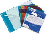 Protège-cahier A4 PVC 0,22 mm LUXE Avec Rabats large Transparent incolore ELBA