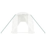 vidaXL Serre avec cadre en acier blanc 32 m² 16x2x2 m