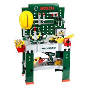 Theo Klein 8469 - Bosch - Work-Station avec véhicule de vissage et accessoires de bricolage