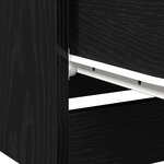 vidaXL Cabinet de chevet Chêne noir 40 x 65 x 65 cm Bois d'ingénierie