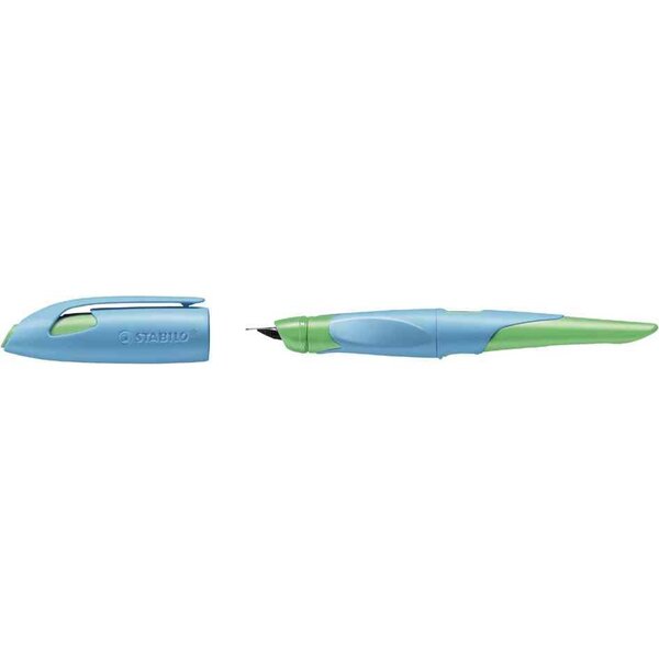 Stylo plume easybirdy r  droitier  bleu/vert stabilo