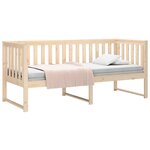 vidaXL Lit de jour sans matelas 75x190 cm bois de pin massif