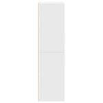 vidaXL Bibliothèque/Meuble TV Blanc 36x30x114 cm Bois d'ingénierie