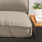vidaXL Set de coussins de palette 3 Pièces Taupe 120 x 80 x 12 cm
