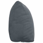 vidaXL Coussin de Dos Gris foncé 45 x 20 x 35 cm