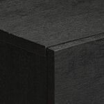 vidaXL Table de chevet noir 50x33x60 cm bois d'ingénierie