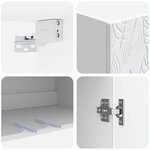 vidaXL Armoire Murale Blanc 59 x 31 x 60 cm Bois d'ingénierie